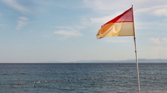 Muitos portugueses ignoram o significado da bandeira vermelha e amarela na praia (e pode ser um erro) Muitos portugueses ignoram o significado da bandeira vermelha e amarela na praia (e pode ser um erro)