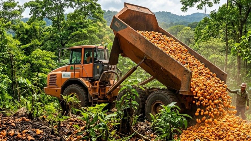 Toneladas de cascas de laranja foram despejadas neste terreno. O que aconteceu depois surpreendeu os cientistas