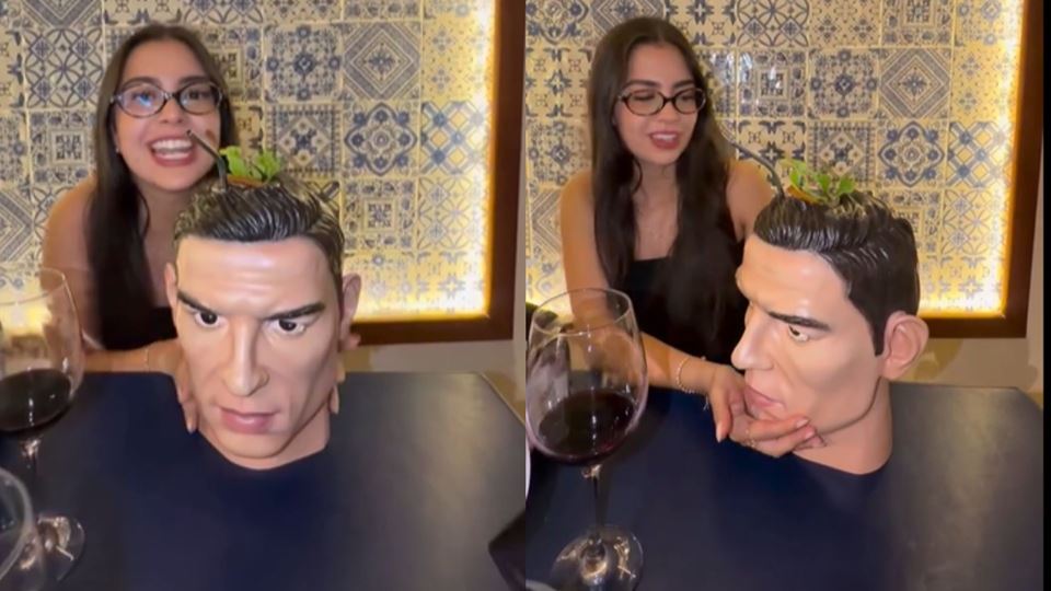 Há um cocktail inspirado em Cristiano Ronaldo que é servido num copo com a cabeça do jogador