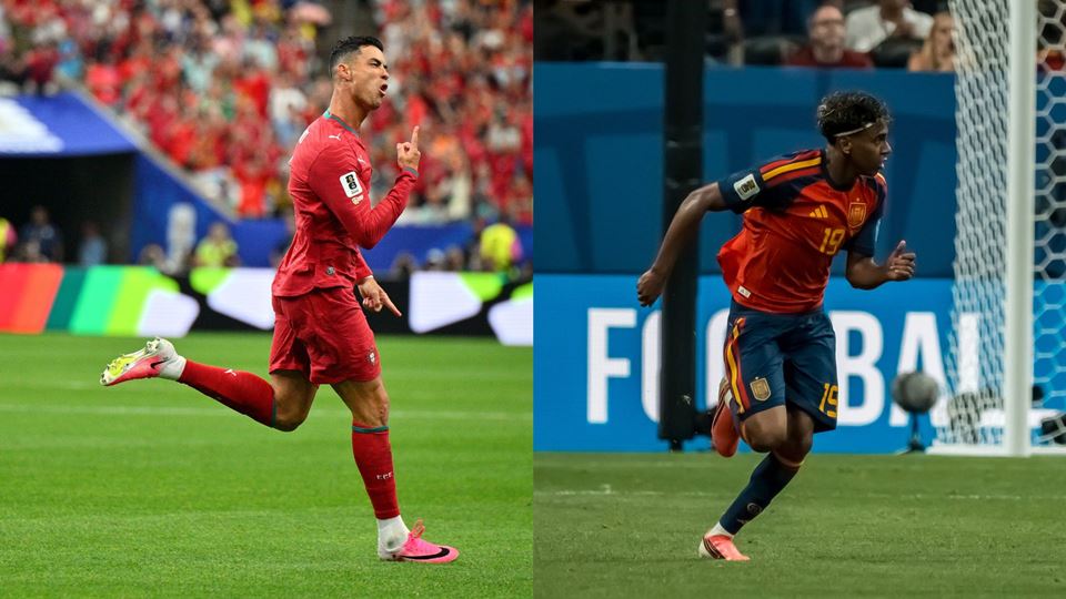 Portugal-Espanha no Mundial 2026: Ronaldo, Lamine Yamal, um duelo de gerações com cheiro a história