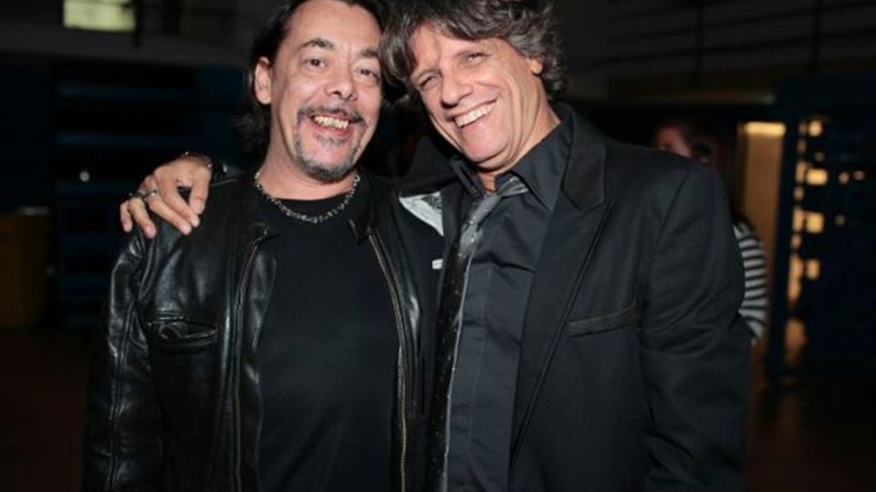 Zé Pedro e João Cabeleira dos Xutos e Pontapés nos bastidores dos Ernestos 2010